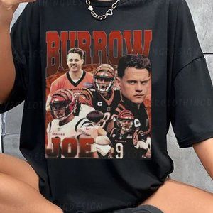 Vintage Burrow 90s Shirt-joe Brr Game Day Tee-burrow Fan Unisex Gift Tshirt